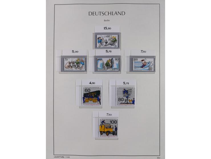 1948/90, in den Hauptnummern komplette postfrische Sammlung, fast alle Marken mit Bogen- bzw. Eckrand, einiges signiert, gute