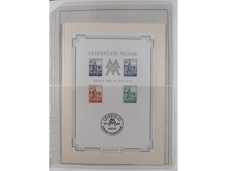 1945/49, in den Hauptnummern überkomplette fast ausschließlich postfrische Sammlung, dabei Postmeistertrennungen, ZD, Potscht