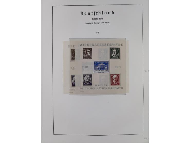 1945/49, in den Hauptnummern überkomplette fast ausschließlich postfrische Sammlung, dabei Postmeistertrennungen, ZD, Potscht