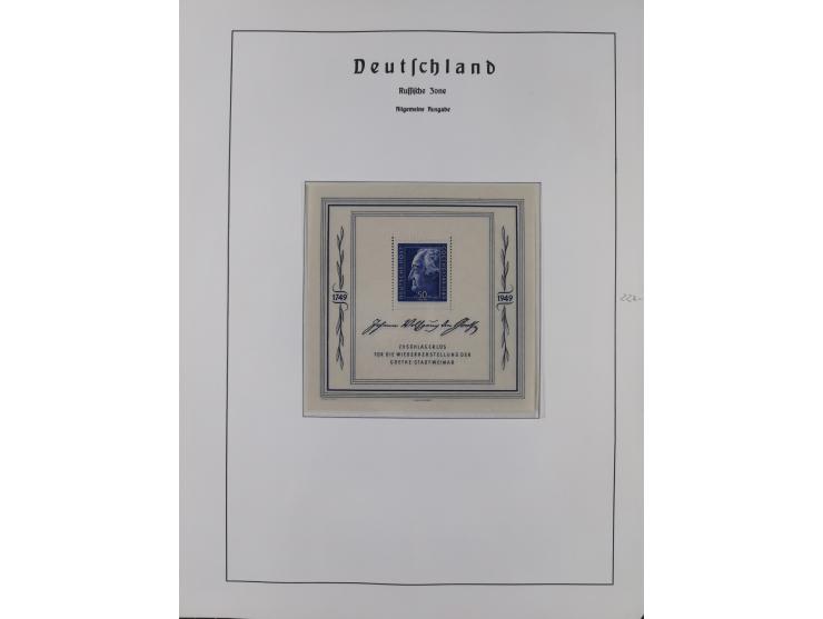 1945/49, in den Hauptnummern überkomplette fast ausschließlich postfrische Sammlung, dabei Postmeistertrennungen, ZD, Potscht