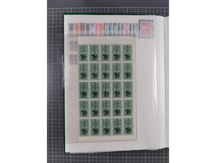 1941/45, reichhaltige ungebrauchte und postfrische Sammlung mit Doubletten und Einheiten, inkl. Portomarken, bessere Werte da