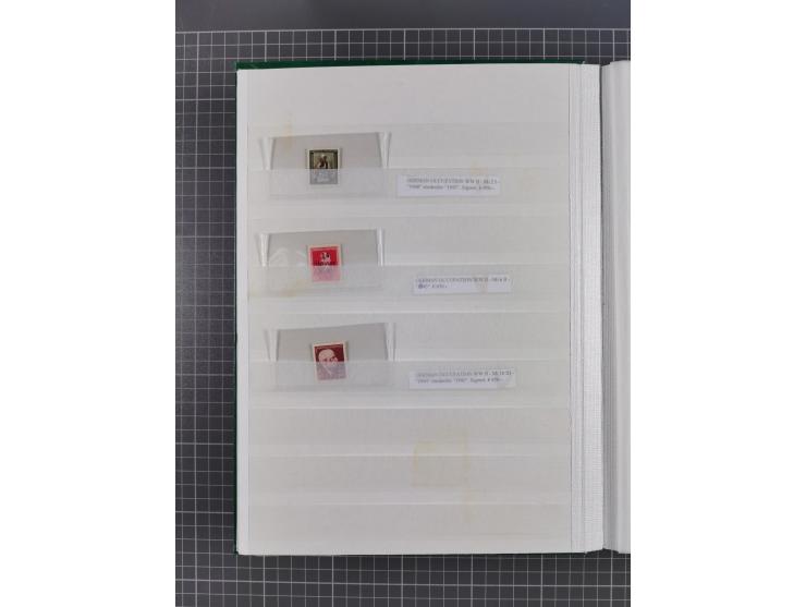 1941/45, reichhaltige ungebrauchte und postfrische Sammlung mit Doubletten und Einheiten, inkl. Portomarken, bessere Werte da