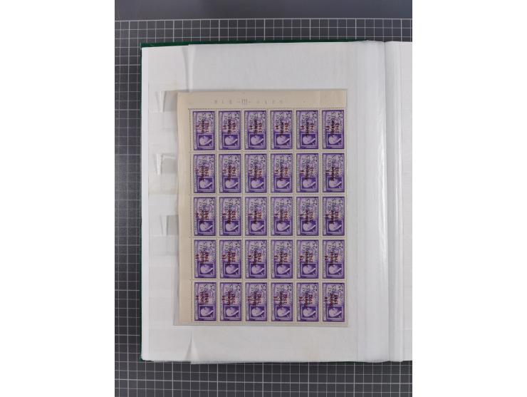 1941/45, reichhaltige ungebrauchte und postfrische Sammlung mit Doubletten und Einheiten, inkl. Portomarken, bessere Werte da