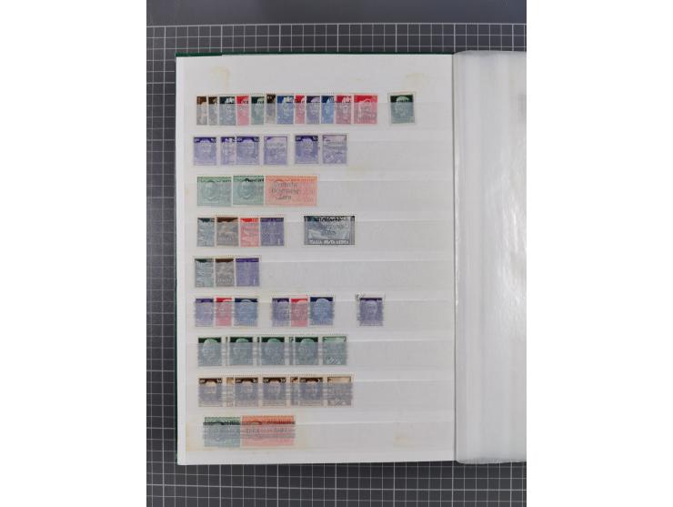 1941/45, reichhaltige ungebrauchte und postfrische Sammlung mit Doubletten und Einheiten, inkl. Portomarken, bessere Werte da