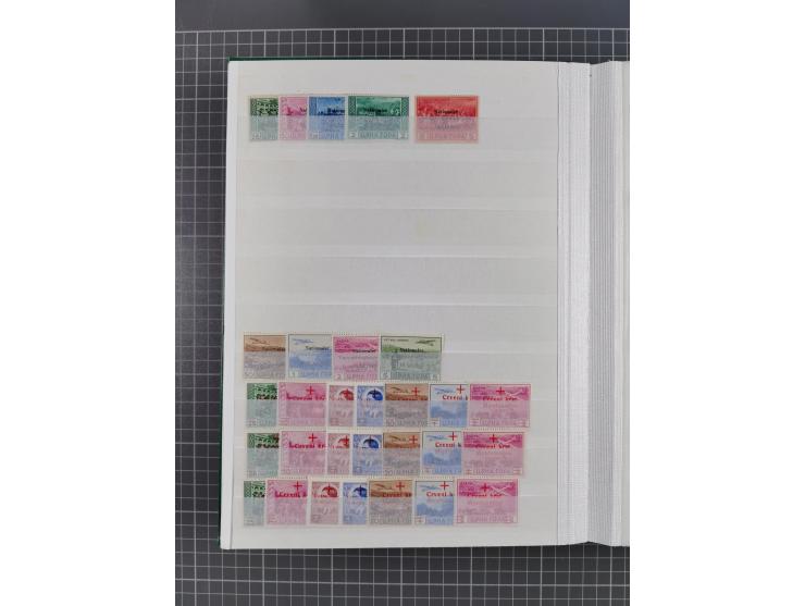 1941/45, reichhaltige ungebrauchte und postfrische Sammlung mit Doubletten und Einheiten, inkl. Portomarken, bessere Werte da