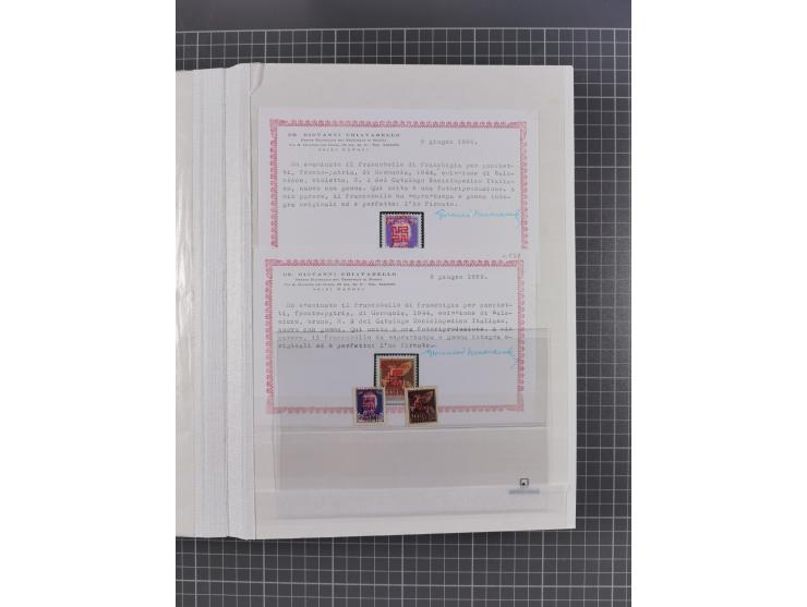 1941/45, reichhaltige ungebrauchte und postfrische Sammlung mit Doubletten und Einheiten, inkl. Portomarken, bessere Werte da