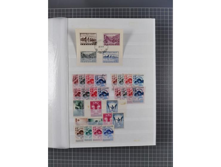 1941/45, reichhaltige ungebrauchte und postfrische Sammlung mit Doubletten und Einheiten, inkl. Portomarken, bessere Werte da