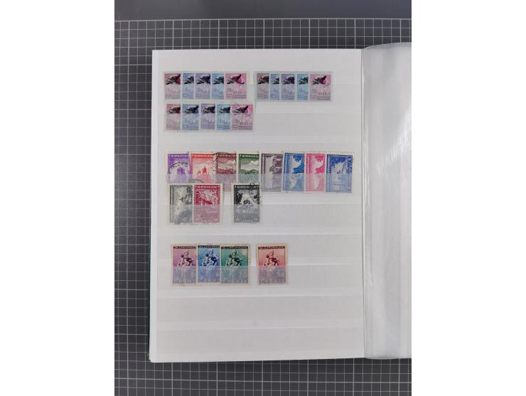 1941/45, reichhaltige ungebrauchte und postfrische Sammlung mit Doubletten und Einheiten, inkl. Portomarken, bessere Werte da