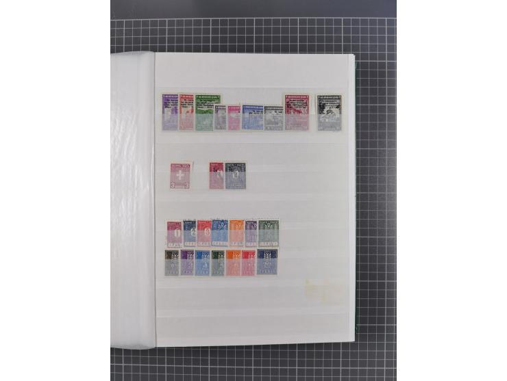 1941/45, reichhaltige ungebrauchte und postfrische Sammlung mit Doubletten und Einheiten, inkl. Portomarken, bessere Werte da