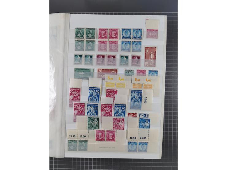 1939/2002, meist postfrischer und teils gestempelter Sammlungsbestand ab etwas Deutsches Reich, Saar, SBZ, Französische Zone 