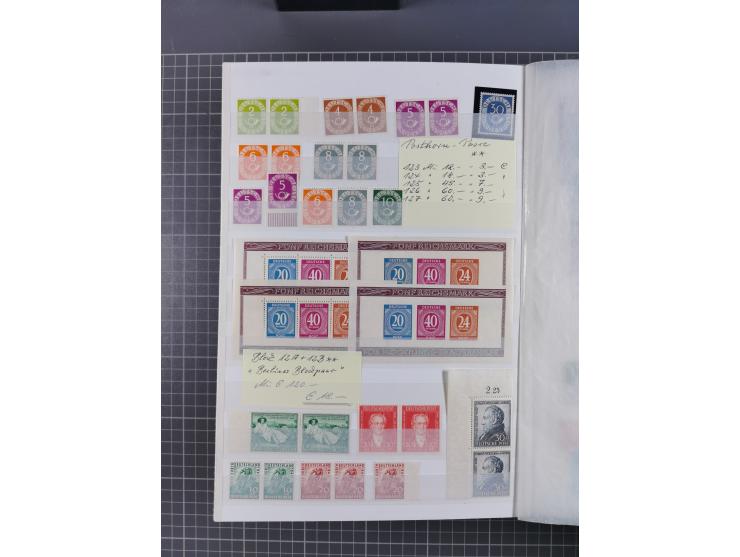 1939/2002, meist postfrischer und teils gestempelter Sammlungsbestand ab etwas Deutsches Reich, Saar, SBZ, Französische Zone 