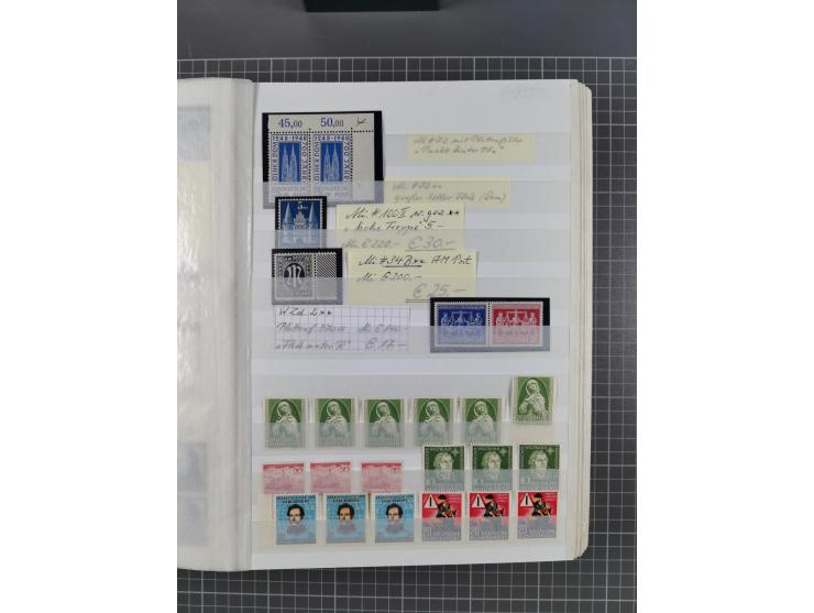 1939/2002, meist postfrischer und teils gestempelter Sammlungsbestand ab etwas Deutsches Reich, Saar, SBZ, Französische Zone 