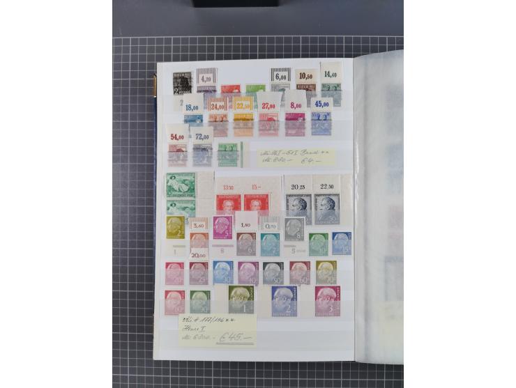 1939/2002, meist postfrischer und teils gestempelter Sammlungsbestand ab etwas Deutsches Reich, Saar, SBZ, Französische Zone 