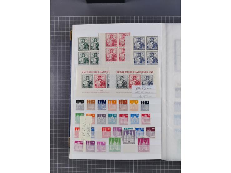 1939/2002, meist postfrischer und teils gestempelter Sammlungsbestand ab etwas Deutsches Reich, Saar, SBZ, Französische Zone 