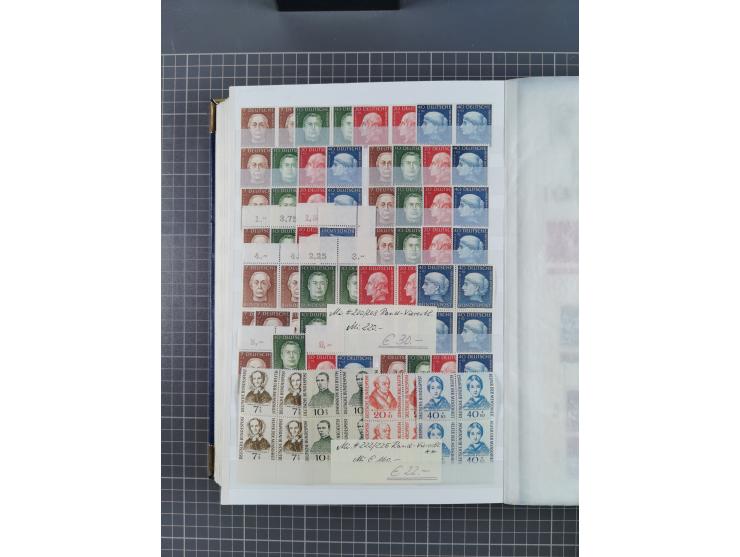 1939/2002, meist postfrischer und teils gestempelter Sammlungsbestand ab etwas Deutsches Reich, Saar, SBZ, Französische Zone 