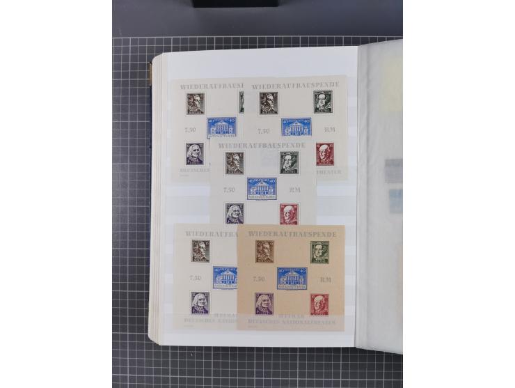 1939/2002, meist postfrischer und teils gestempelter Sammlungsbestand ab etwas Deutsches Reich, Saar, SBZ, Französische Zone 