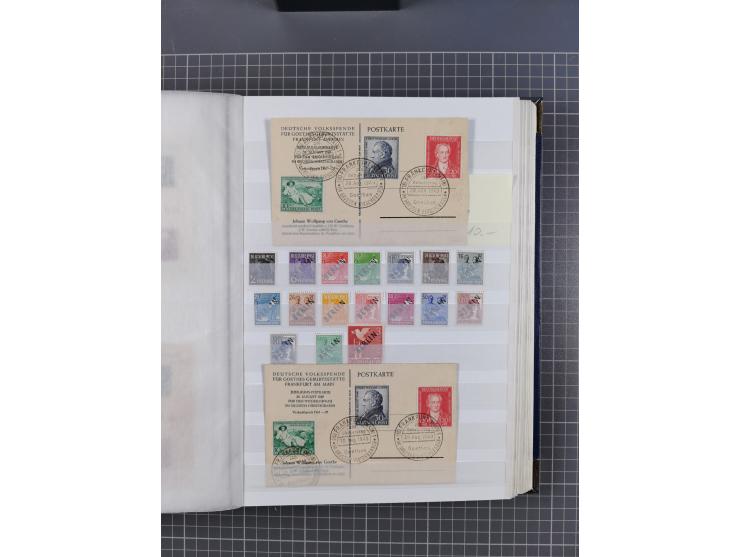 1939/2002, meist postfrischer und teils gestempelter Sammlungsbestand ab etwas Deutsches Reich, Saar, SBZ, Französische Zone 