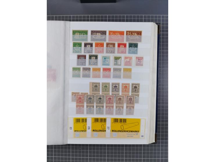 1939/2002, meist postfrischer und teils gestempelter Sammlungsbestand ab etwas Deutsches Reich, Saar, SBZ, Französische Zone 