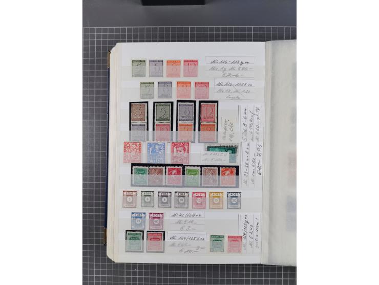 1939/2002, meist postfrischer und teils gestempelter Sammlungsbestand ab etwas Deutsches Reich, Saar, SBZ, Französische Zone 