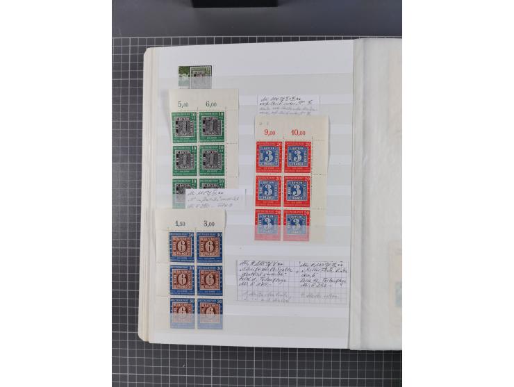 1939/2002, meist postfrischer und teils gestempelter Sammlungsbestand ab etwas Deutsches Reich, Saar, SBZ, Französische Zone 