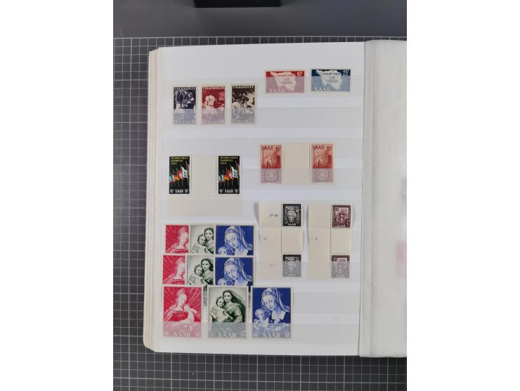 1939/2002, meist postfrischer und teils gestempelter Sammlungsbestand ab etwas Deutsches Reich, Saar, SBZ, Französische Zone 