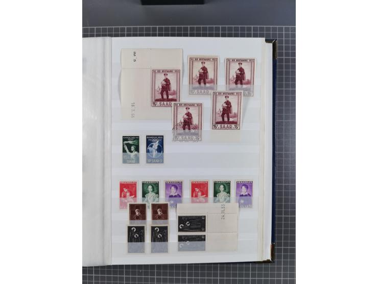 1939/2002, meist postfrischer und teils gestempelter Sammlungsbestand ab etwas Deutsches Reich, Saar, SBZ, Französische Zone 