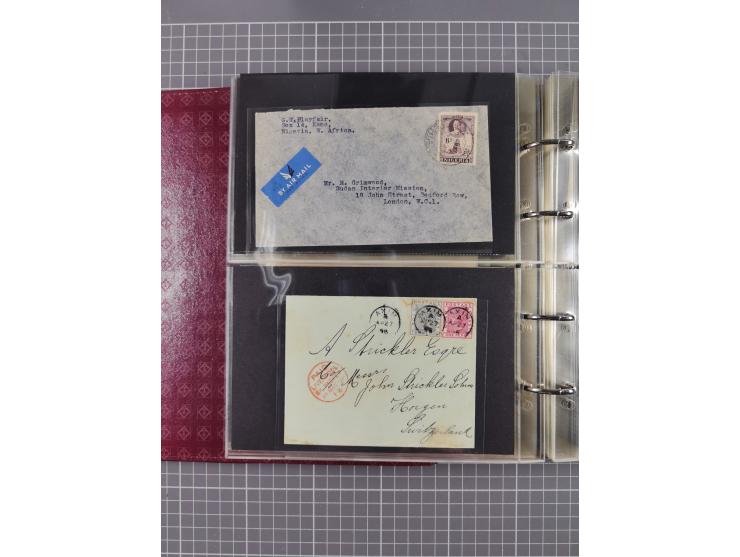 1879/1976 (ca.), group of over 110 covers and cards, strength before the 1940s, many interesting usages with registered and c