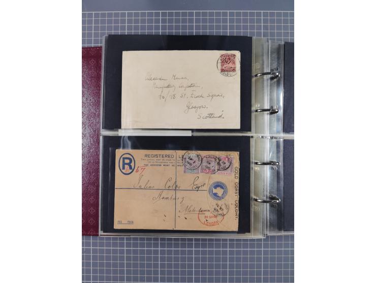 1879/1976 (ca.), group of over 110 covers and cards, strength before the 1940s, many interesting usages with registered and c