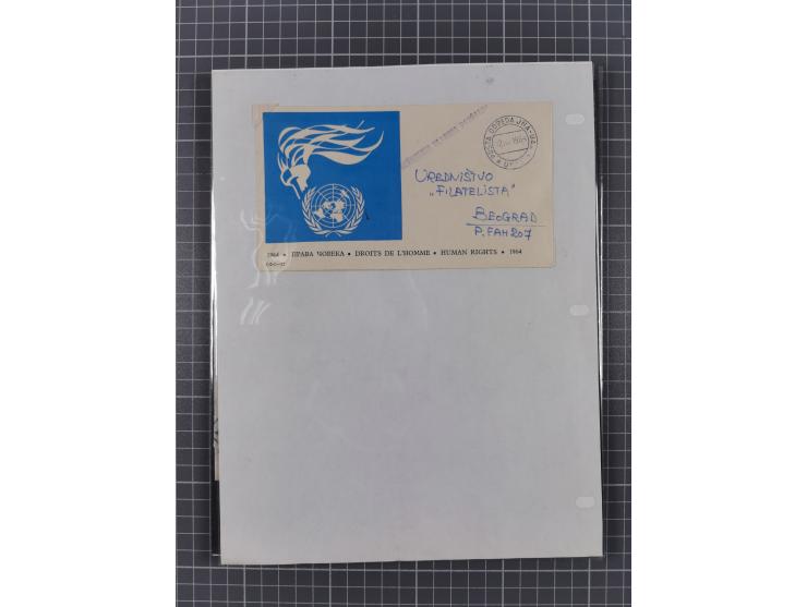 1918/64, lot with mostly mint never hinged Stamps, covers and varieties, with u.o. Mi.-Nr. 243+245-48 as sheet set, varieties