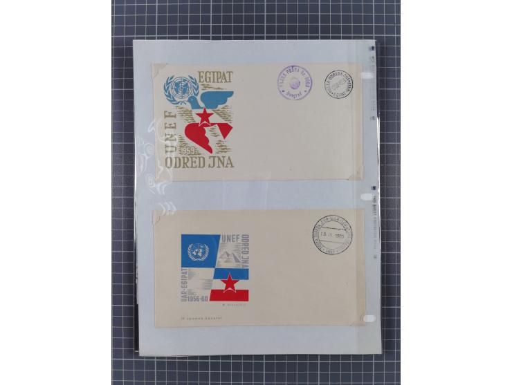 1918/64, lot with mostly mint never hinged Stamps, covers and varieties, with u.o. Mi.-Nr. 243+245-48 as sheet set, varieties