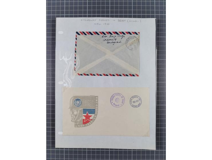 1918/64, lot with mostly mint never hinged Stamps, covers and varieties, with u.o. Mi.-Nr. 243+245-48 as sheet set, varieties