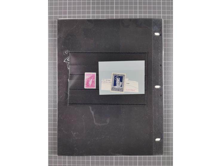 1918/64, lot with mostly mint never hinged Stamps, covers and varieties, with u.o. Mi.-Nr. 243+245-48 as sheet set, varieties