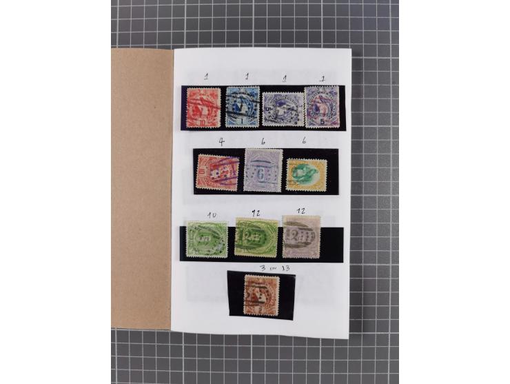 1878/86, mint never hinged/unused and used group, some better items throughout with Quetzal 1881 five plate proofs of frame o