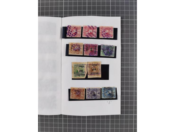 1878/86, mint never hinged/unused and used group, some better items throughout with Quetzal 1881 five plate proofs of frame o