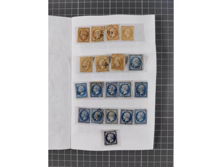 1849/71, mostly used selection with 3 covers, some duplicates with shades, mixed condition