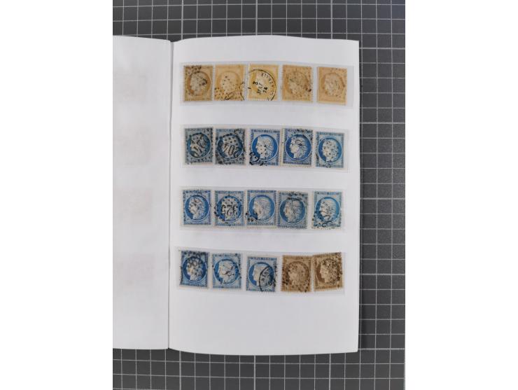 1849/71, mostly used selection with 3 covers, some duplicates with shades, mixed condition