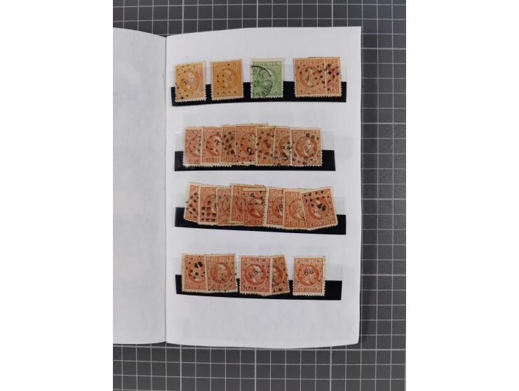 1854/1900 (ca.), small accumulation mostly before the 1900s, noted Dutch East Indies with duplicates starting from the first 