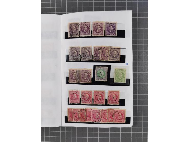 1854/1900 (ca.), small accumulation mostly before the 1900s, noted Dutch East Indies with duplicates starting from the first 