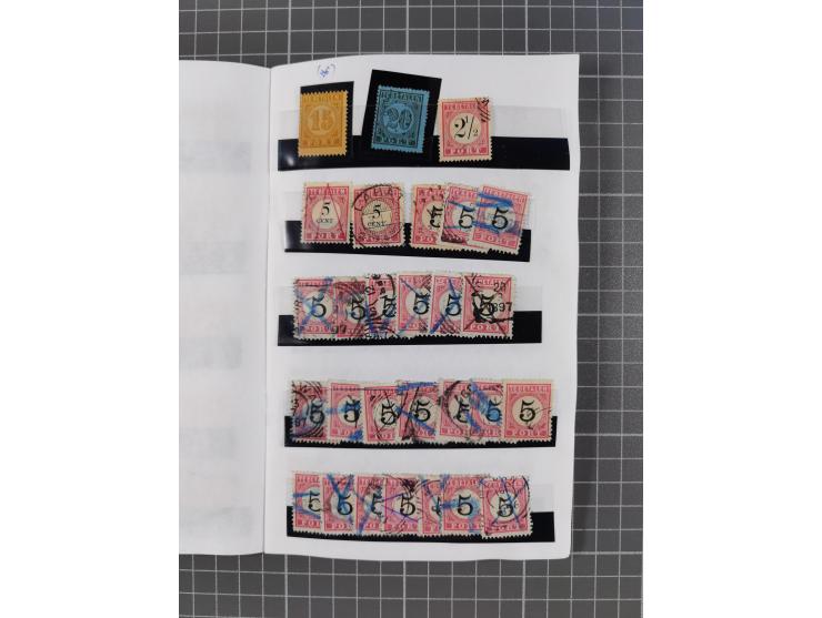 1854/1900 (ca.), small accumulation mostly before the 1900s, noted Dutch East Indies with duplicates starting from the first 