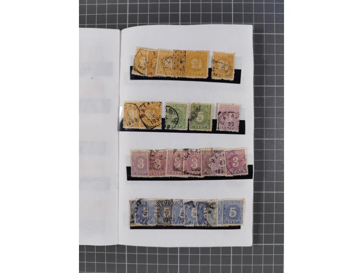 1854/1900 (ca.), small accumulation mostly before the 1900s, noted Dutch East Indies with duplicates starting from the first 