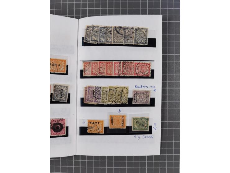 1854/1900 (ca.), small accumulation mostly before the 1900s, noted Dutch East Indies with duplicates starting from the first 