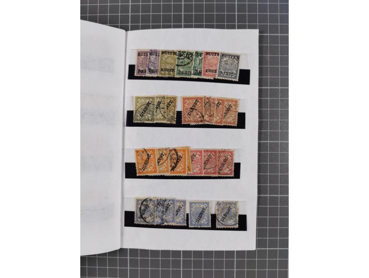 1854/1900 (ca.), small accumulation mostly before the 1900s, noted Dutch East Indies with duplicates starting from the first 