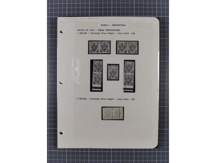1854/1916, interessante, &nbsp;meist postfrische und ungebrauchte Spezialsammlung der Ausgabe 1900 und 1901 mit vielen Verzäh