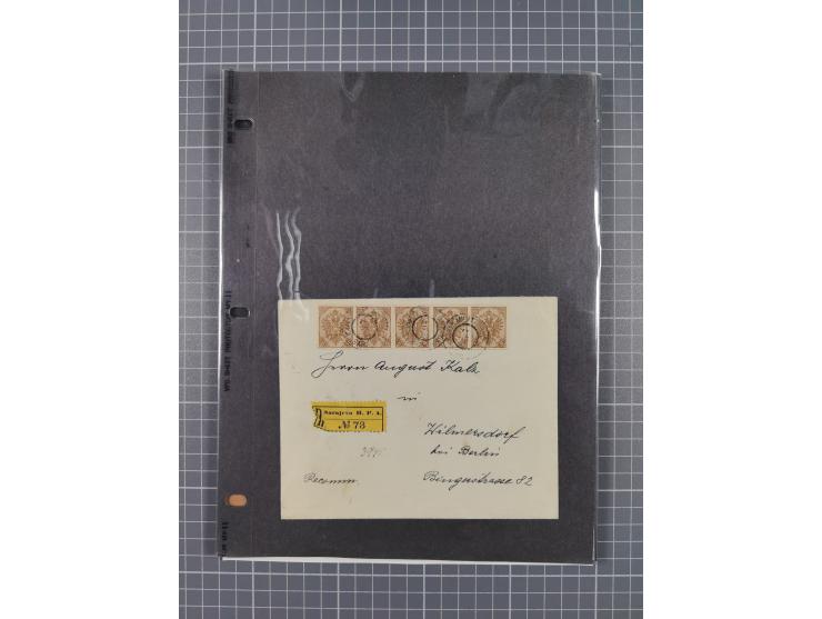 1854/1916, interessante, &nbsp;meist postfrische und ungebrauchte Spezialsammlung der Ausgabe 1900 und 1901 mit vielen Verzäh