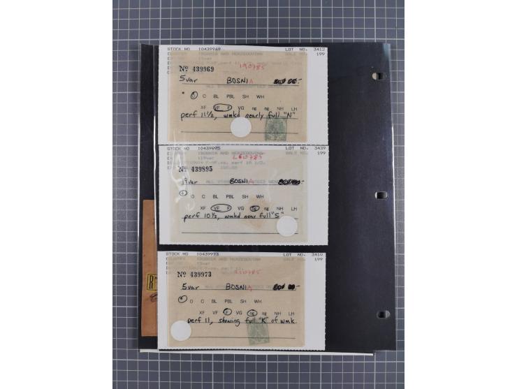 1854/1916, interessante, &nbsp;meist postfrische und ungebrauchte Spezialsammlung der Ausgabe 1900 und 1901 mit vielen Verzäh