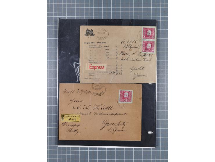 1854/1916, interessante, &nbsp;meist postfrische und ungebrauchte Spezialsammlung der Ausgabe 1900 und 1901 mit vielen Verzäh