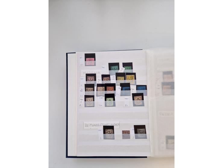 1855/2000 (ca.), mint never hinged/unused and used collection with duplicates, including Officials, Postage Dues, Parcel stam