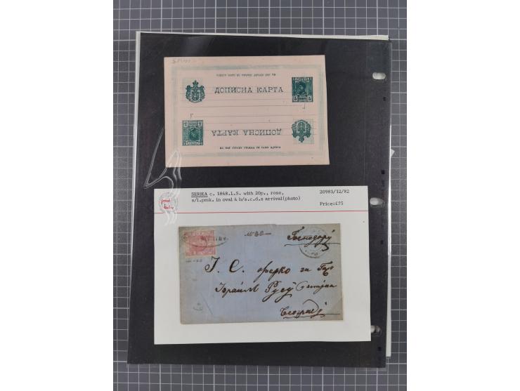 1843/1943, lot with over 40 covers and cards incl. &nbsp;Bulgarian and German occupation of Serbia, with u.o. blue seal “Mona