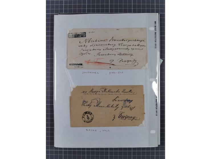 1843/1943, lot with over 40 covers and cards incl. &nbsp;Bulgarian and German occupation of Serbia, with u.o. blue seal “Mona