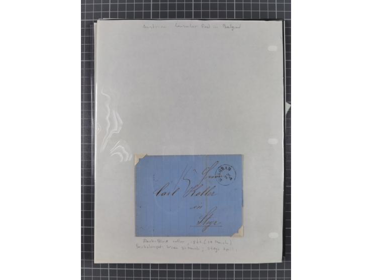 1843/1943, lot with over 40 covers and cards incl. &nbsp;Bulgarian and German occupation of Serbia, with u.o. blue seal “Mona